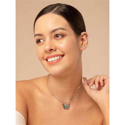 Buy Salty Women Vibrant Blue Winged Beauty Necklace Online