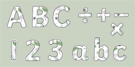 Scottish Botanical-Themed Display Lettering (teacher made)