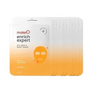 Buy makeO Enrich Expert Vitamin C Sheet Mask | Pack of 10 | Includes ...