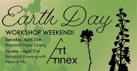 Botanical Drawing with Natural Inks - EARTH DAY at the ART ANNEX, The ...