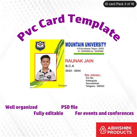 Creative ID Card PSD Templates - 50 Unique Artistic Designs ...