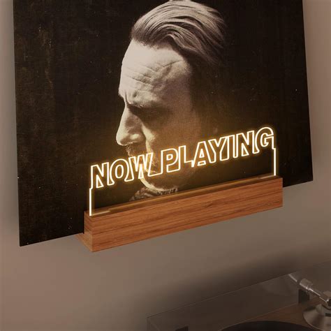 Amazon.com: YuanDian Light up Now Playing Vinyl Record Stand Wall Mount ...