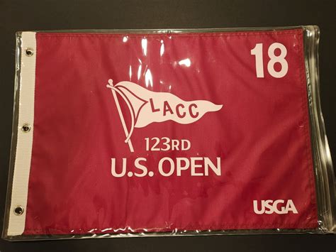 2023 US Open PIN Flag LACC RED SILK OFFICIAL | Ubuy India