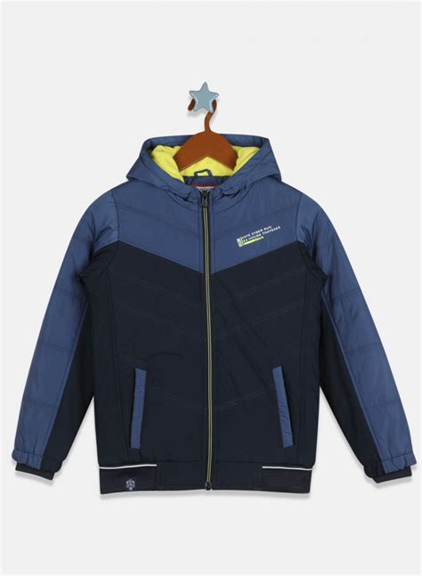 Buy Boys Blue Solid Jacket Online in India - Monte Carlo