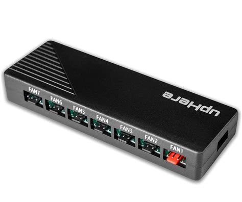 upHere 7-Port 4PIN SATA PWM Fan Hub/Splitter for CPU Cooler Case Cooli ...