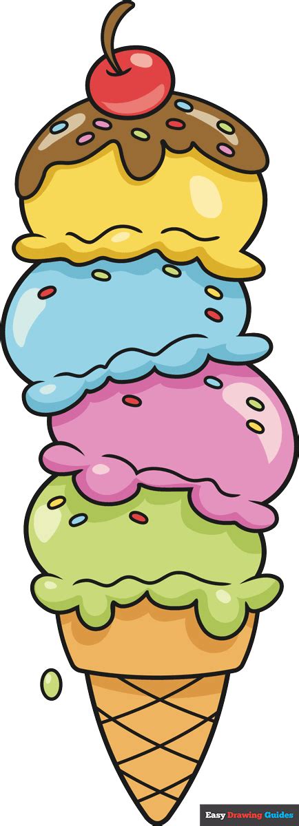 How to Draw Ice Cream From Python Coding 的图像结果