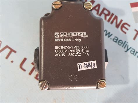 Schmersal mvh 015-11y limit switch ip65 – Aeliya Marine Tech
