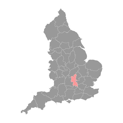 Buckinghamshire map, administrative county of England. Vector illustration. 25452017 Vector Art ...