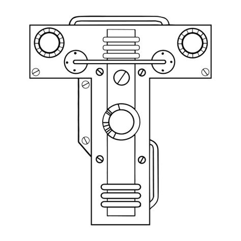 Mechanical letter l engraving Royalty Free Vector Image