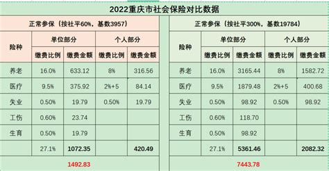 重庆市2022年度社评工资公布-关于社会保险缴费基数上下限核定等有关工作的通知_社保常识__渝才HR