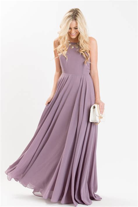 Buy flowy purple dress - In stock