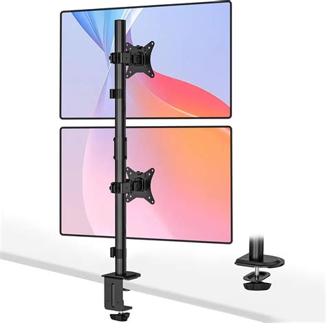 WORLDLIFT Dual Monitor Stand Vertical Stack for 2 Screens up to 35 ...