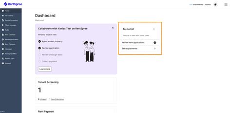 [Tenant Screening] New Landlord Dashboard (Property Flow)