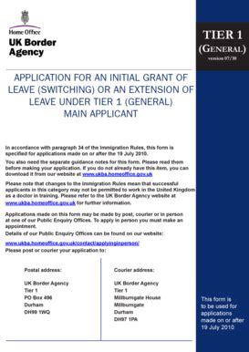 Fillable Online ukba homeoffice gov Tier 1 (GENERAL) - nationalarchives ...