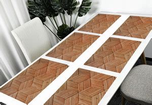 SANRAKSSHAN Rectangular Pack of 6 Table Placemat - Buy SANRAKSSHAN ...