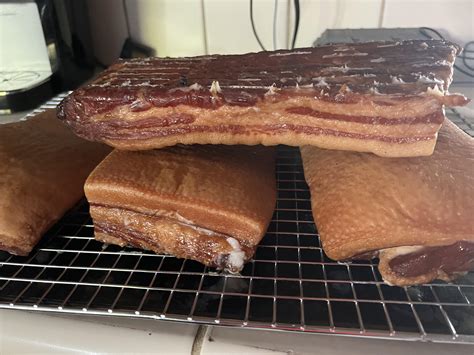 Dry cured bacon with maple syrup glaze : r/Bacon