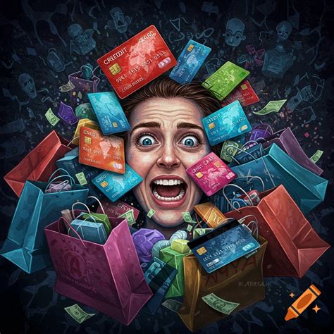 Credit card debt concept on Craiyon