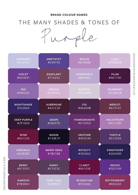 Shades of Purple Color Palette