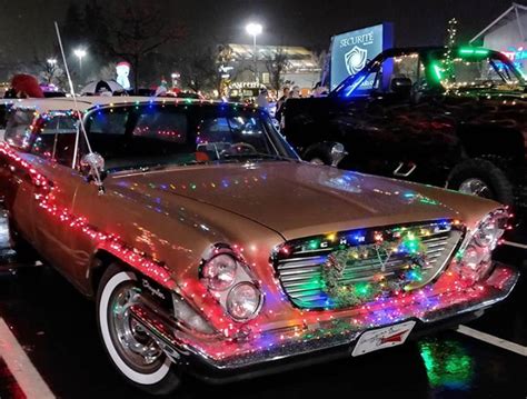 Car Decorated In Lights
