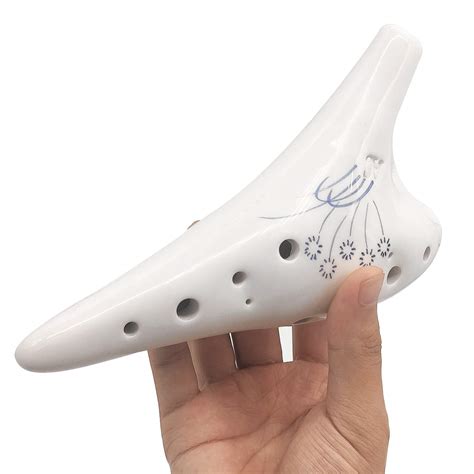 Cisolen Ocarina Alto C 12 Hole Ocarina Ceramic Ocarina Instrument ...