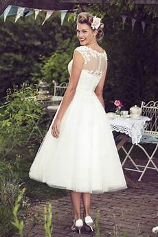 Vintage Wedding Dresses Brighton by Brighton By True Molly Mae Tea Length Retro Vintage Wedding Dresses Brighton