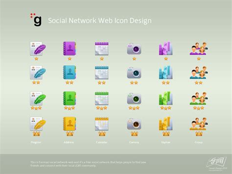 社交网站ICON设计|网页|运营设计|gaolewen - 原创作品 - 站酷 (ZCOOL)