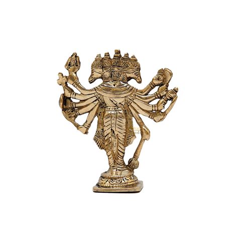 Brass Standing Panchmukhi Hanuman Statue 5 Inch – StatueStudio