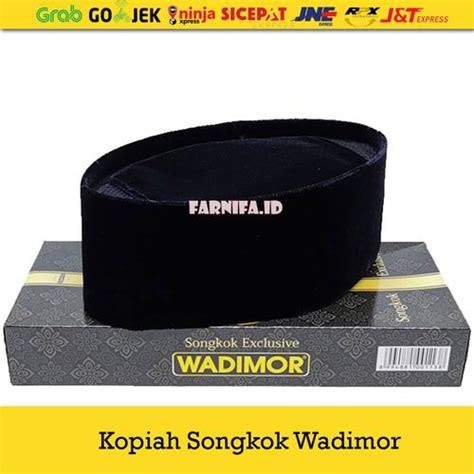 Jual Peci Songkok Kopiah Wadimor AC Hitam Polos Original Murah ...