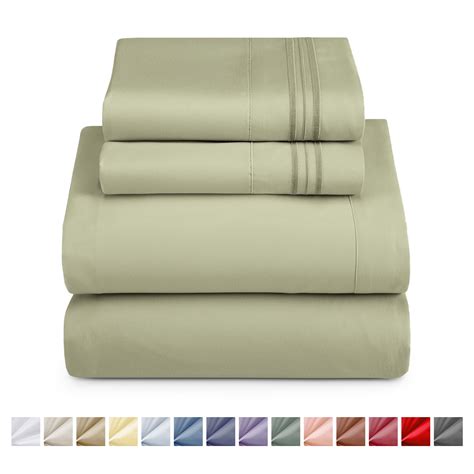 Nestl California King Sheet Sets, 1800 Series Deep Pocket 4 Piece ...