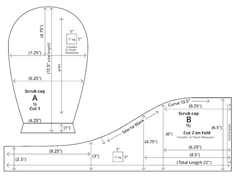 Image result for Free Scrub Cap Pattern