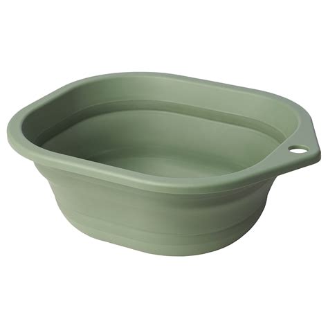PEPPRIG wash-tub, foldable/green, 10 l (338 oz) - IKEA