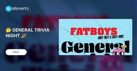 🤔 GENERAL TRIVIA NIGHT 🎉, Fatboys-Crestview FL, 27 May 2025 | AllEvents