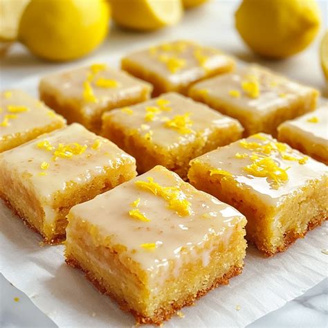 The Best Lemon Brownies Recipe: Soft, Chewy, and Bursting with Flavor - quickyrecipes.com