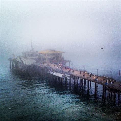 Santa Monica pier, California. Doug and I were near the pier, when part ...