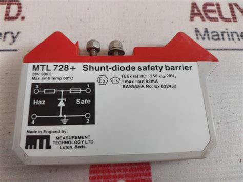 Measurement Technology Mtl 728+ Shunt-diode Safety Barrier 28V 300 Ohm ...
