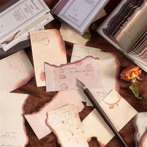 Burning Paper Edge style Manuscript Book