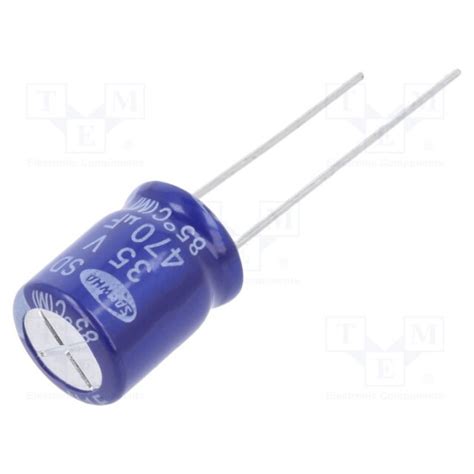 470UF 35V Electrolytic Capacitor SAMWHA Brands 10x16mm ( 5pcs pack ...