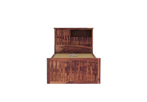 Single Beds: Buy Stack Single Bed Without Storage (Teak Finish) Online ...