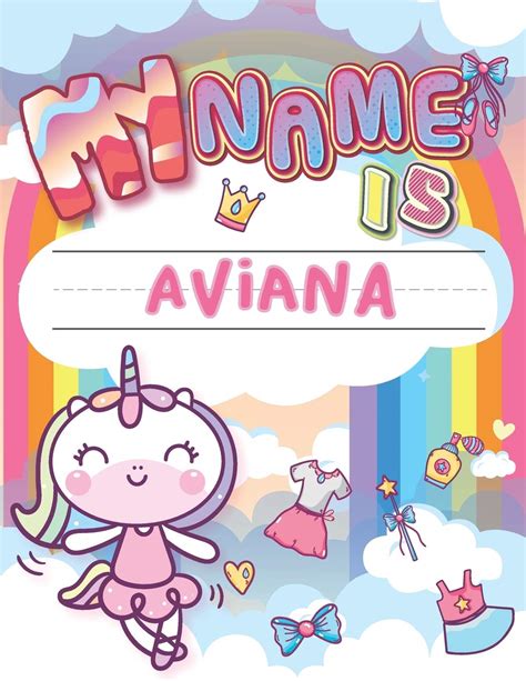 Buy My Name is Aviana: Personalized Primary Tracing Book / Learning How ...