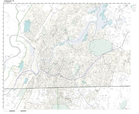 Buy ZIP Code Wall of Chattanooga, TN ZIP Code Laminated Online at ...