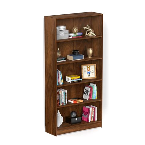 BLUEWUD Alex Engineered Wood Bookshelf Cabinet Book Rack Organizer with ...
