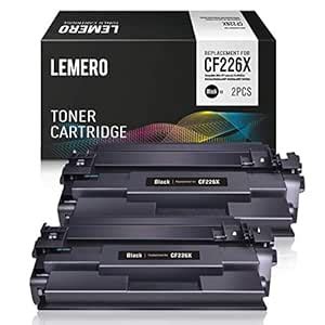 LEMERO Compatible for HP CF226X 26X 26A CF226A High Yield Black Toner ...