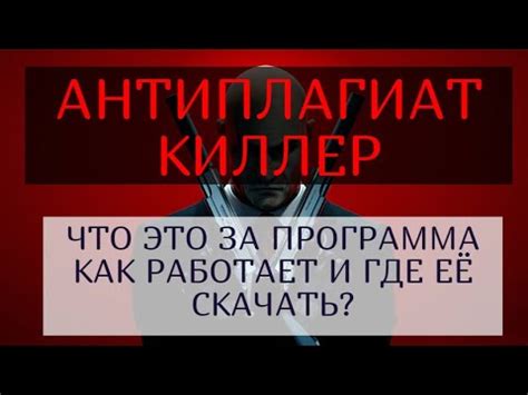 Антиплагиат киллер – что это за программа, как работает и где ее ...