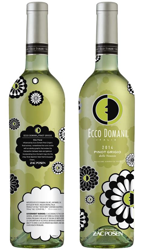 Zac Posen Floral Design Debuts On Ecco Domani® Wine Bottle
