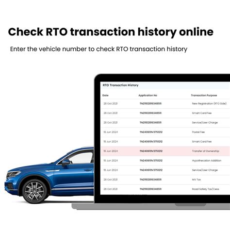 RTO Transaction History | Sample report