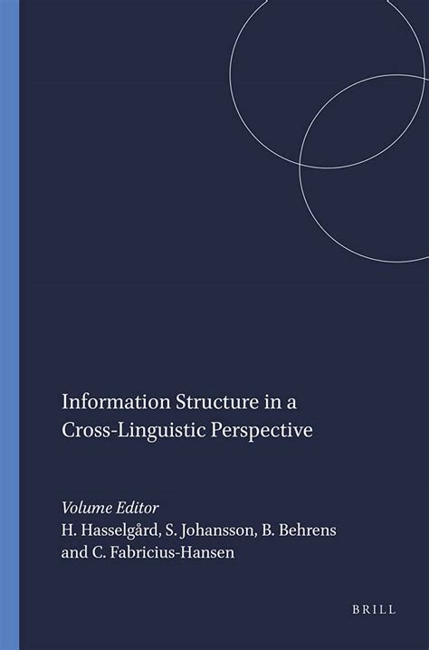 Buy Information Structure in a Cross-Linguistic Perspective (Language ...