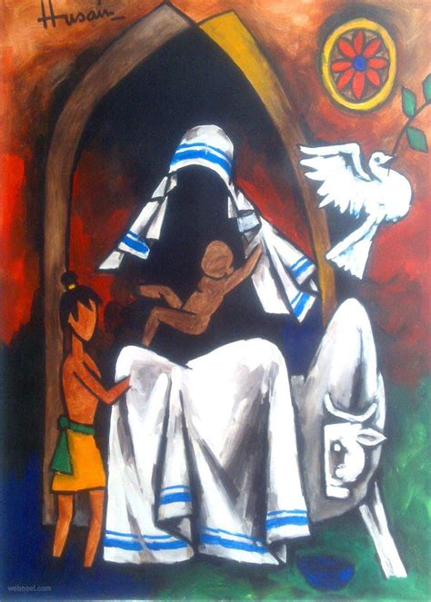 Decoratus *Mother Teresa- Goddess of Peace*- A Famous Painting by M.F ...
