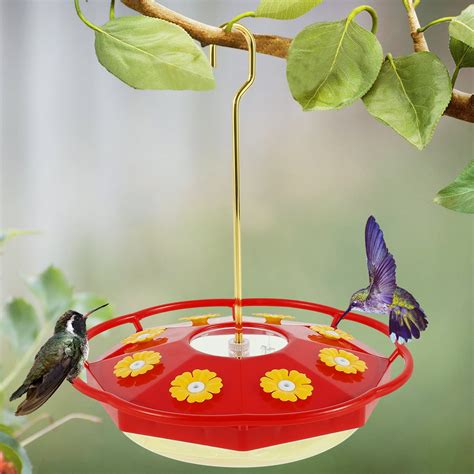 TZGSONP Hummingbird Feeder, Hanging Flower-Shaped Feeder, Bee and Ant ...