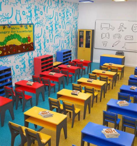 Double school Desk and Chair – Trend School Furniture