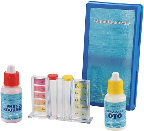 Swimming Pool Dual Test Kit PH & Chlorine 20 Ml Each/Chlroine Test Kit ...